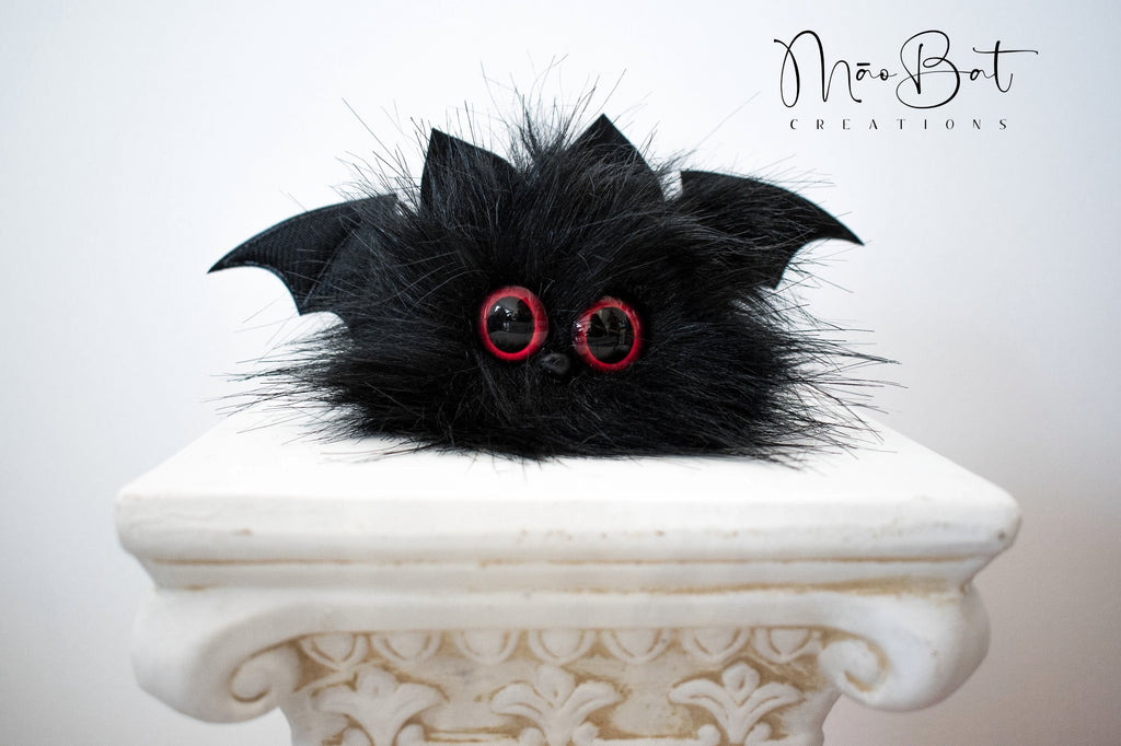 Fluffy Bat Keychain & Car Mirror Charm