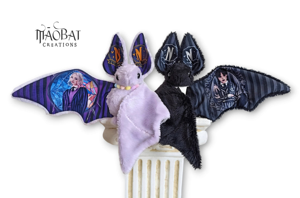 Wednesday & Enid-Inspired Bat Plushies