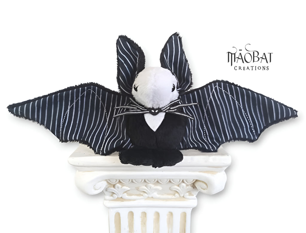 Jack & Sally-Inspired Bat Plushies
