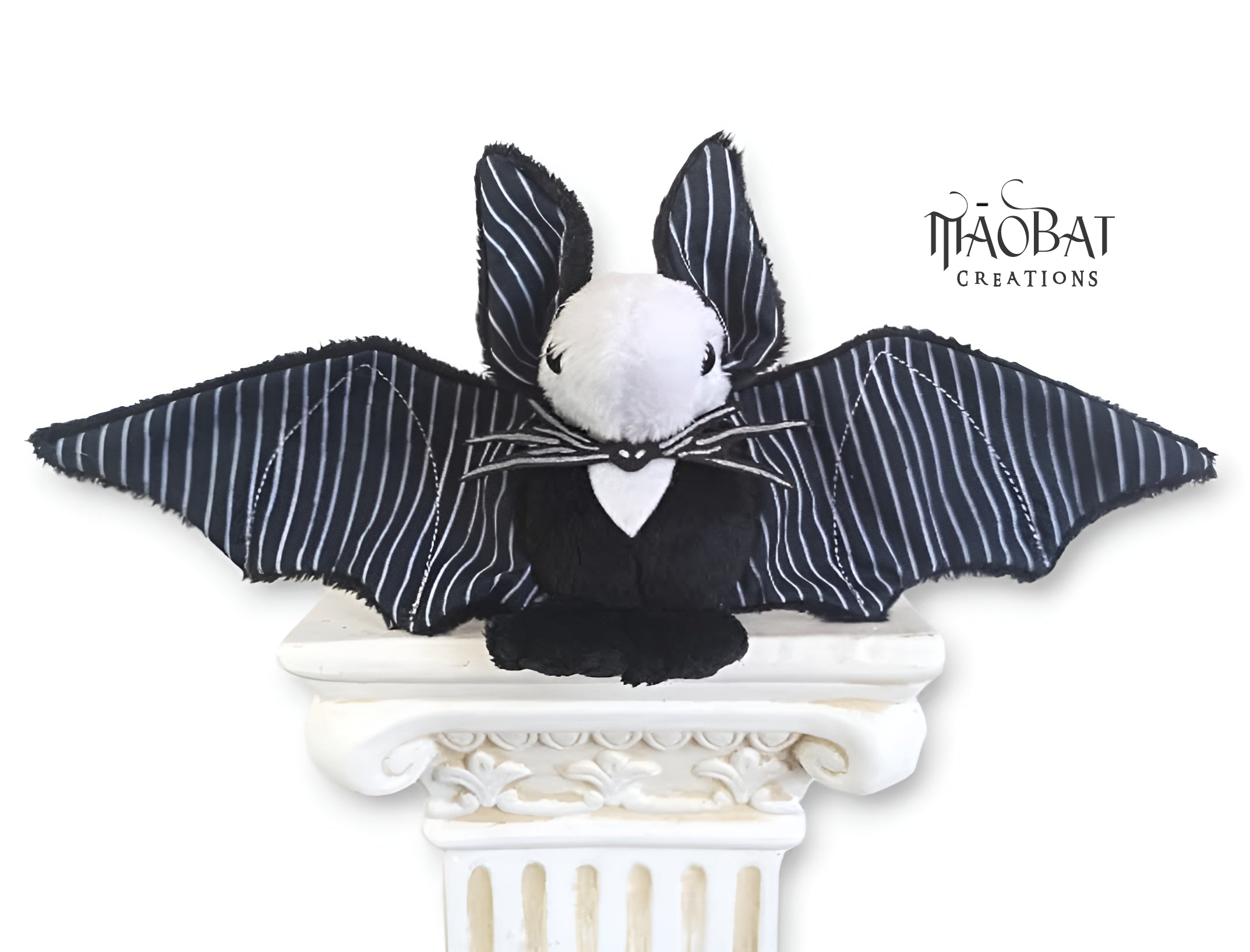 Jack & Sally-Inspired Bat Plushies