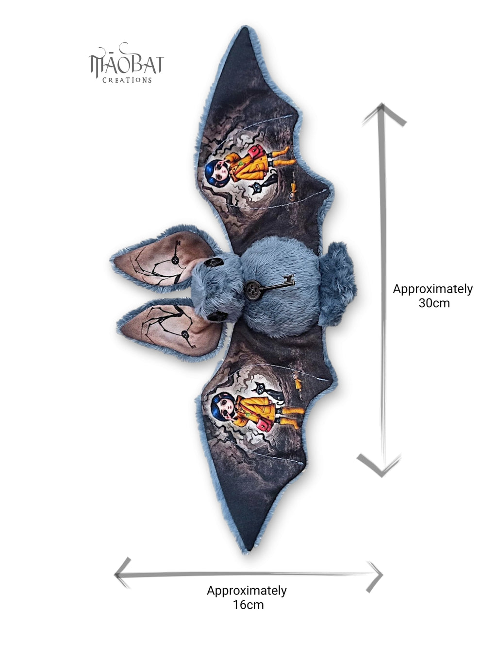 Coraline-Inspired Bat Plush