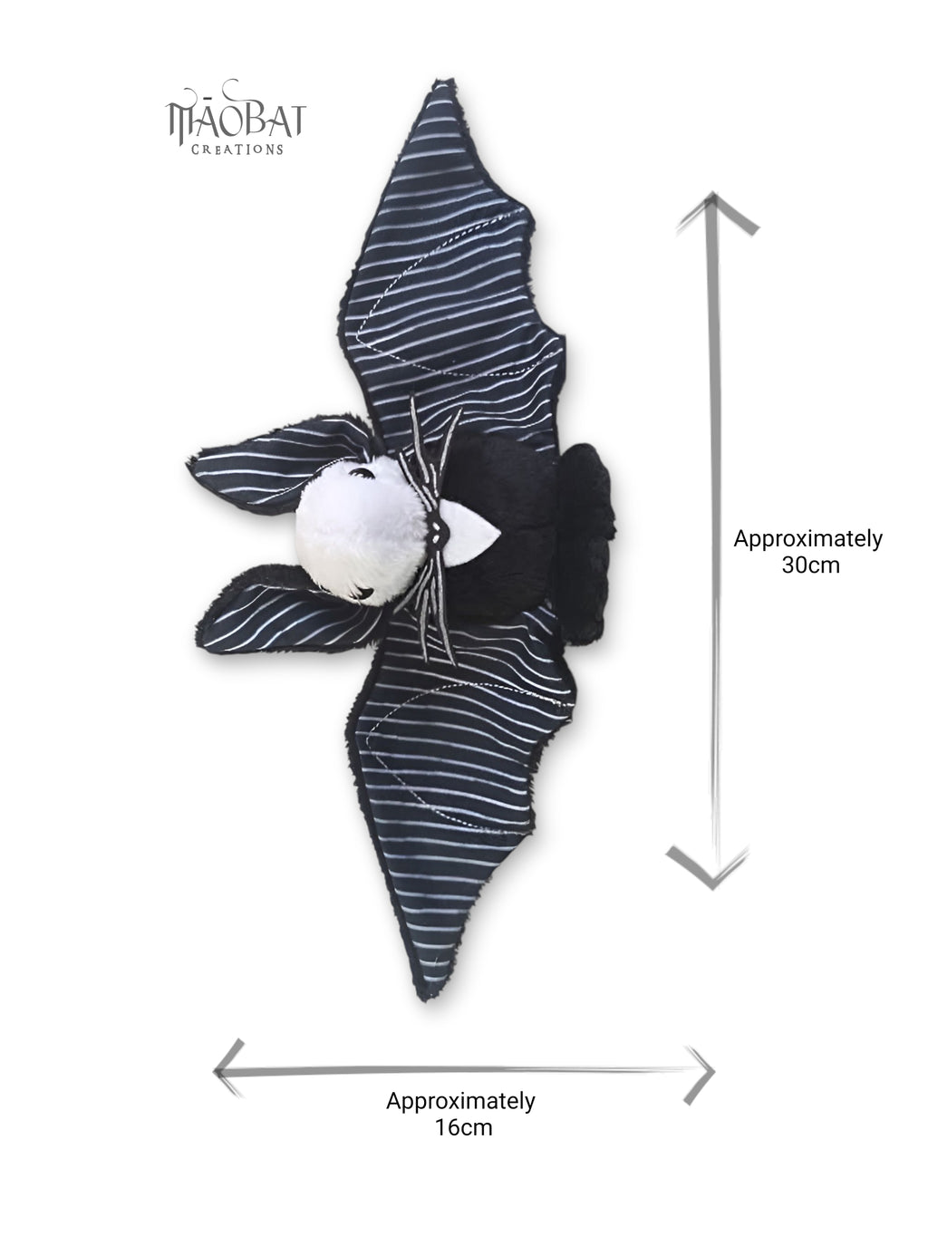 Jack & Sally-Inspired Bat Plushies