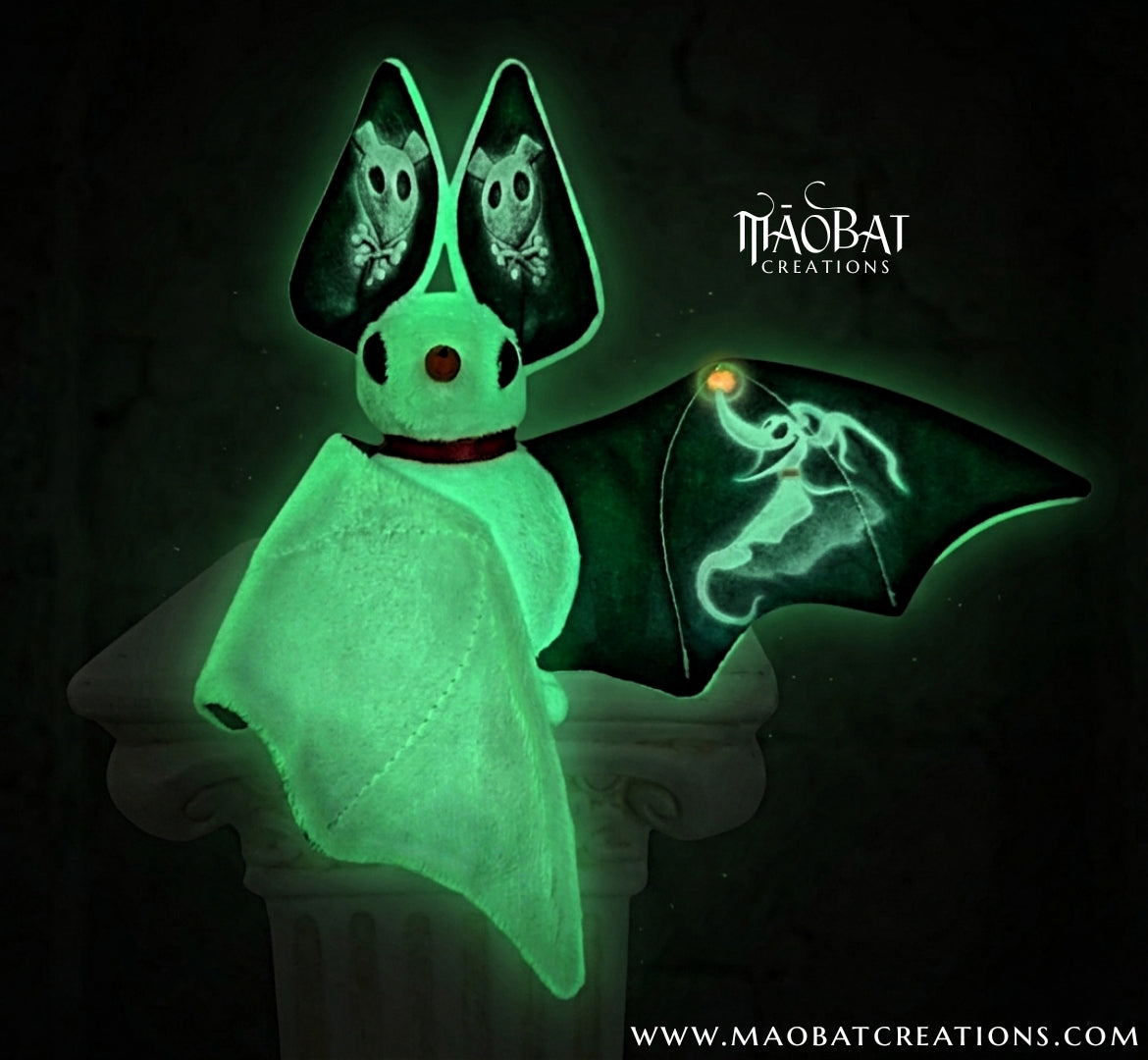 Zero - Inspired Glow in the Dark Bat Plush