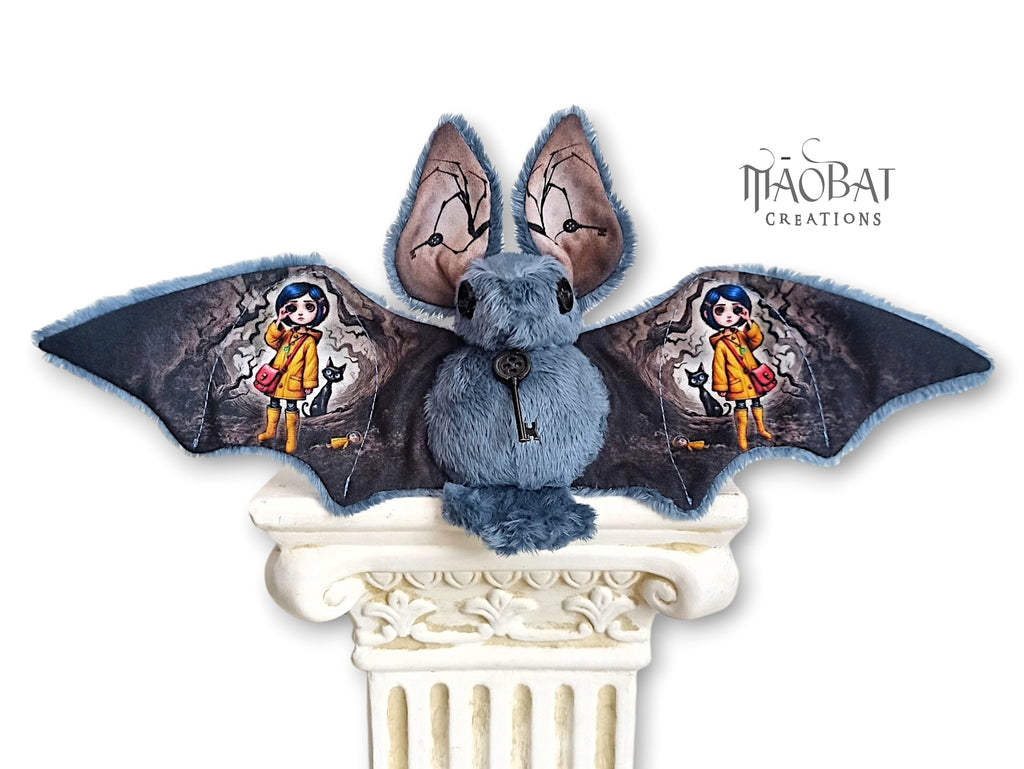 Coraline-Inspired Bat Plush