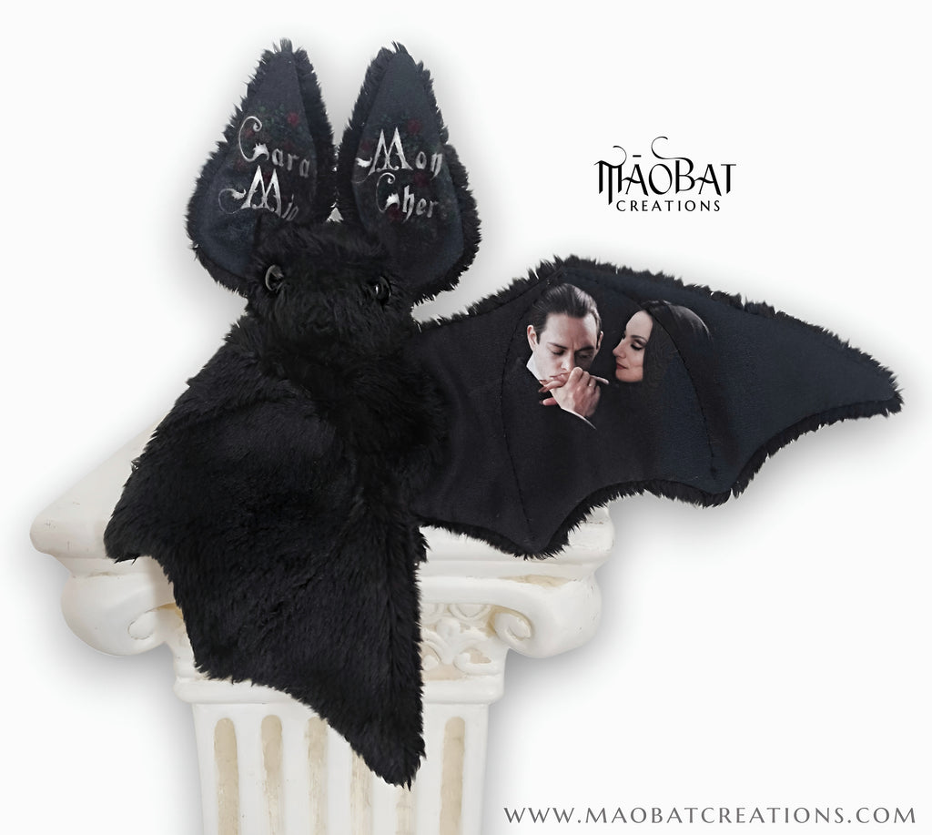 Morticia & Gomez Addams-Inspired Bat Plush