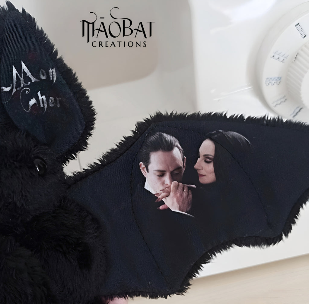 Morticia & Gomez Addams-Inspired Bat Plush